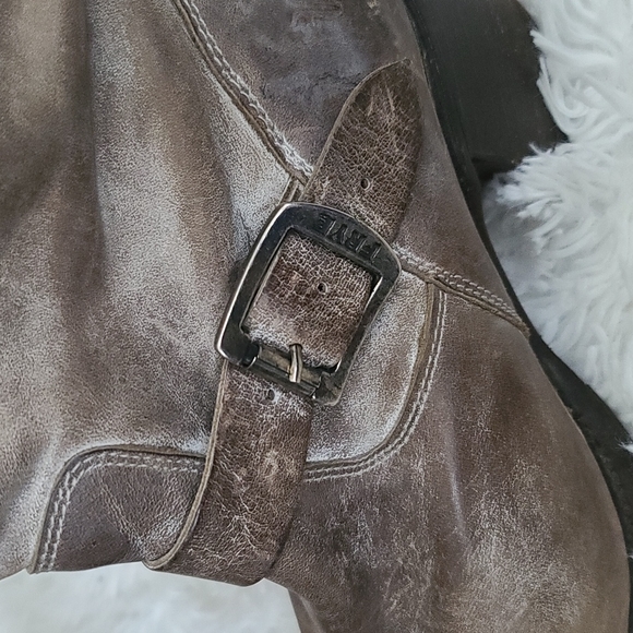 Frye | size 9 | distressed engineer boot with heel - Picture 6 of 14